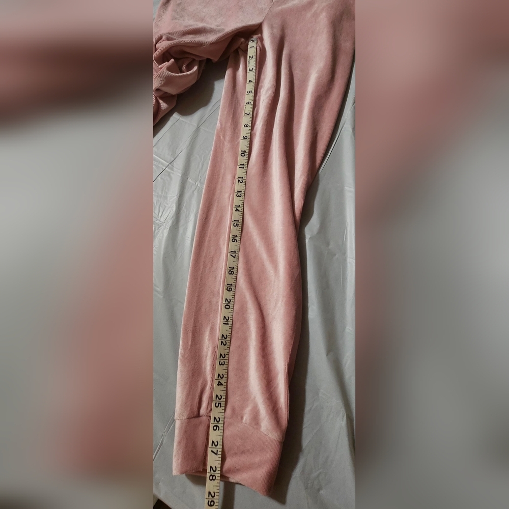 Truth by Republic Pink Velour Jogger Pants with Drawstring Waist Size Medium - Picture 12 of 14